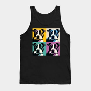 Staffordshire Bull Terrier Pop Art - Dog Lovers Tank Top